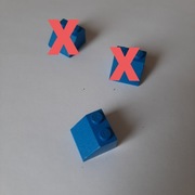 Lego 3039 niebieski Slope 45° 2 x 2