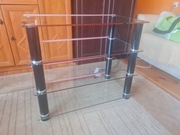 Stolik RTV szklany z podświetleniem LED