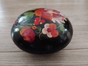 Szkatułka drewniana malowana stara