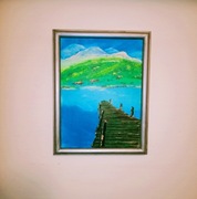 Obraz olejny na płótnie "Przystań"