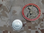 Challenge coin United States Marine Corps Iwo Jima Memorial