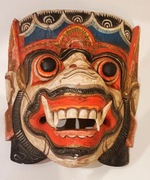 drewniana maska azja azjatycka demon ceylon Sri Lanka hinduizm  #44