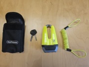 Kłódka blokada u-lock hartmann + linka 