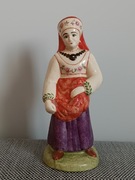  Ceramiczna, Rosyjska figurka w stroju ludowym 