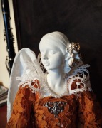 Anioł Elżbietański,figurka rzemiosło handmade powertex 45cm