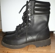 buty Wojskowe, skoczki Desant  terenowe myśliwskie skórzane czarne glany