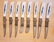 Zestaw 8 noży Sheffield England stal nierdzewna noże