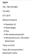 Testy Matryce Ravena TIS APIS SCS KAS