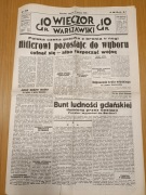 Wieczór Warszawski gazeta z 31.08.1939r