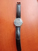 Zegarek czarny na pasku śmieszny tekst 