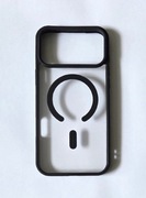 Etui/case przezroczyste z magsafe czarne iPhone 17 pro max