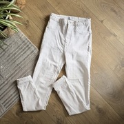 Zara skinny fit jeans spodnie jeansy białe 34 xs