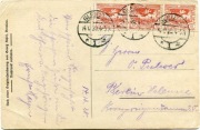 Plebiscyt Śląski pocztówka Olesno stempel Gleiwitz  Gliwice.