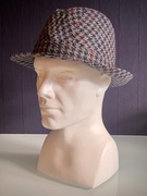 Stylowy kapelusz męski fedora handmade vintage unikat H. Borys Warszawa