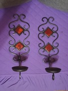 (UNIKAT)Dwa świeczniki do powieszenia.Dom.Wystrój.Ozdoba.Hit.Mieszkanie.