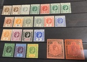 Leeward Islands 1938-51. Odmiany barw, papieru i 2x 1 Funt. Rarytas.