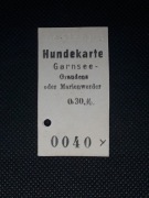 Magnes Bilet Hundekarte Garnsee (Gardeja) - Graudenz