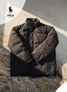Polo Ralph Lauren Dwustronna kurtka puchowa czarna męska XL jacket vintage