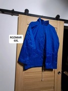 Granatowa kurtka wiatrówka przeciwdeszczowa 6XL