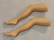 Nogi damskie rajstopy pończochy, beżowy 72cm