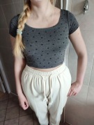 C&A cropp top w serduszka S kawaii japan emo punk gothic