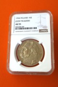 10 zł. 1934 Józef Piłsudski  NGC  AU55  /b.rzadka/