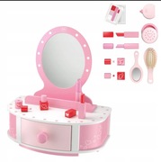 Drewniana toaletka dla dziewczynki 