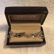 Spinki mankietowe nożyczki