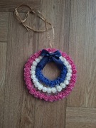 Wianek dekoracyjny na drzwi lub ścianę, pawie oko