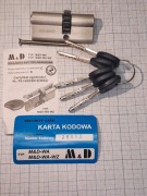 Wkładka patentowa zębatkowa M&D z atestem 30/40 nikiel-satyna 