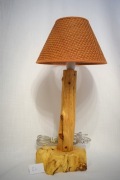 Lampka drewniana + abażur