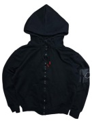 Piękna Czarna Bluza Rozpinana Moncler Retro Premium Adidas Nike M