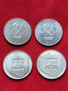 1 uncja srebra 1oz 4x moneta PRL mapka 1974 olimpiada 1976 36g srebra