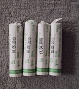 1 grosz rolka bankowa z 2010 roku 