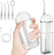 Irygator do zębów 3 tryby i 4 dysze ładowanie USB wodoodporny biały