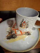 KOMPLET TALERZYK KUBEK ŚWIĘTA CHOINKA JAK HOME&YOU