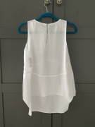 Rachel Roy nowa biała bluzka z dłuższym tyłem S