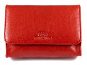 Skórzana kosmetyczka damska z lusterkiem Wittchen w kolorze czerwonym