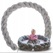 Mata warkocz Róże, Braid Velvet Materiał Lulando