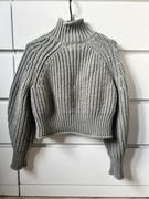 Sweter gruby splot h&m miętowy s 