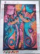 Haft Diamentowy Gotowy 30x40 ( Koty )