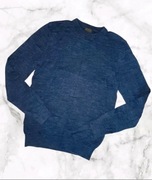 Granatowy męski sweter Basic Old Money rozmiar S