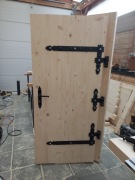 Drzwi drewniane 5cm grube gospodarcze piwnica goralskie