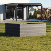 Podwyższona grządka 72x72x44 cm odporna na każdą pogodę. NIE z drewna