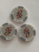 USA ceramiczny token zeton z 2   w super stanie 3 szt.
