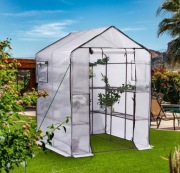 szklarnia foliowa z regałami 143x143x195cm