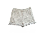 Spodenki szorty koronkowe koronka M białe 