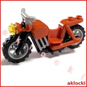 LEGO  65521c02 MOTOR motocykl ciemny pomarańczowy (stan jak NOWY)