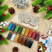 Zestaw haftu koralikovego na drewnie 