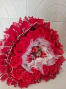 Słodki bukiet serce